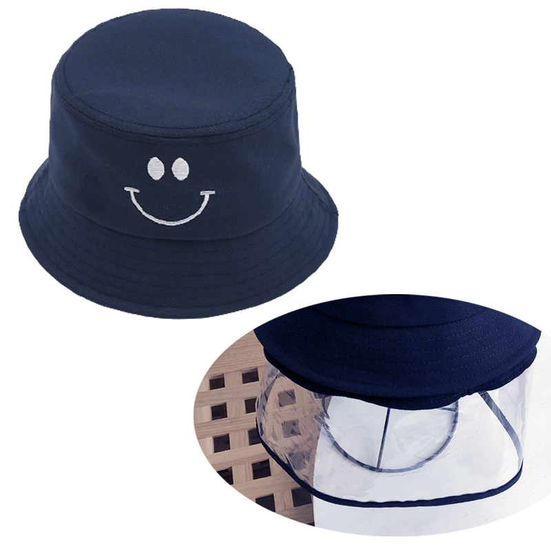 防飛沫拉鍊面罩遮陽童帽 兒童面罩 兒童防噴沫面罩 兒童帽子 防疫用品