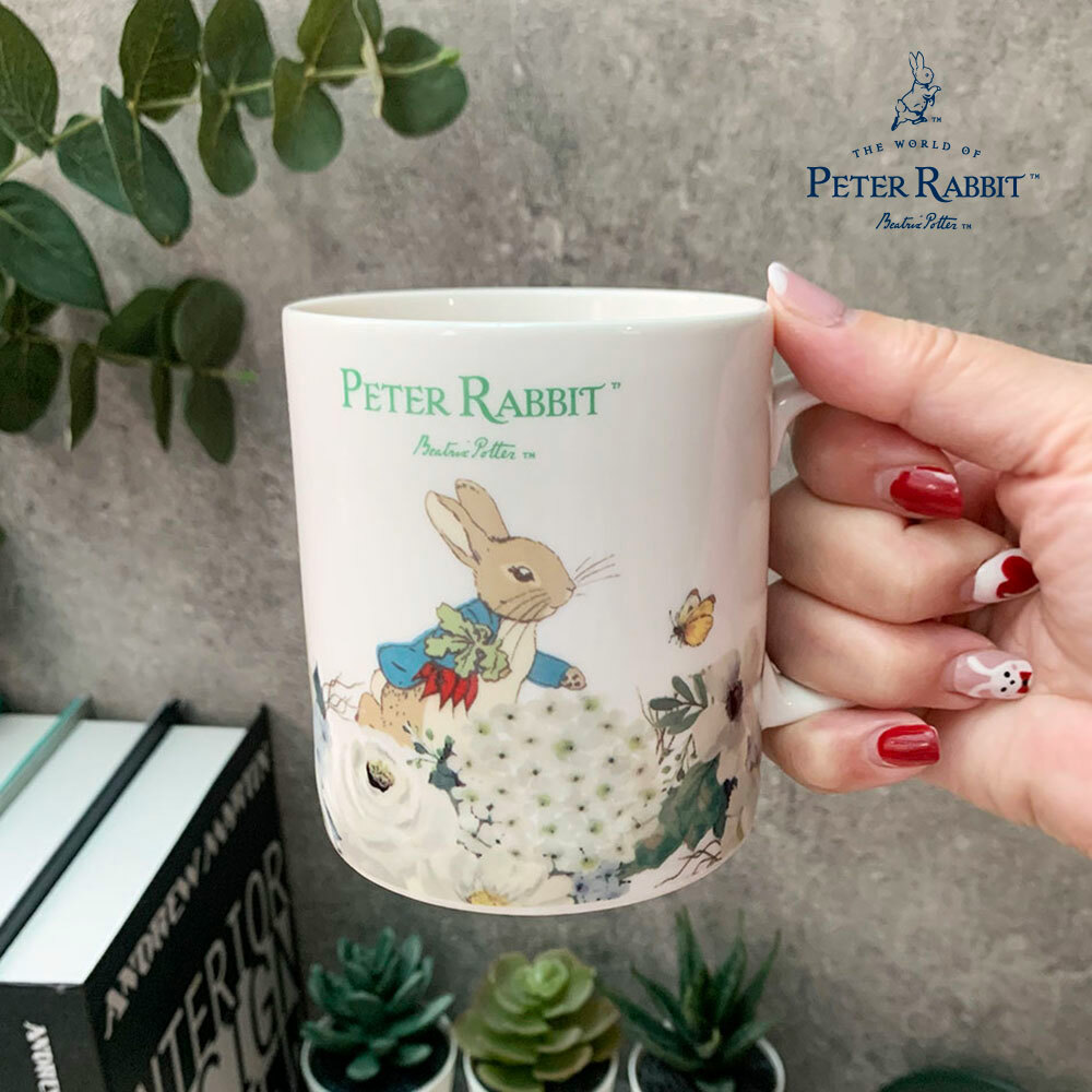 【 PETER RABBIT】比得兔陶瓷馬克杯 買2個贈杯墊