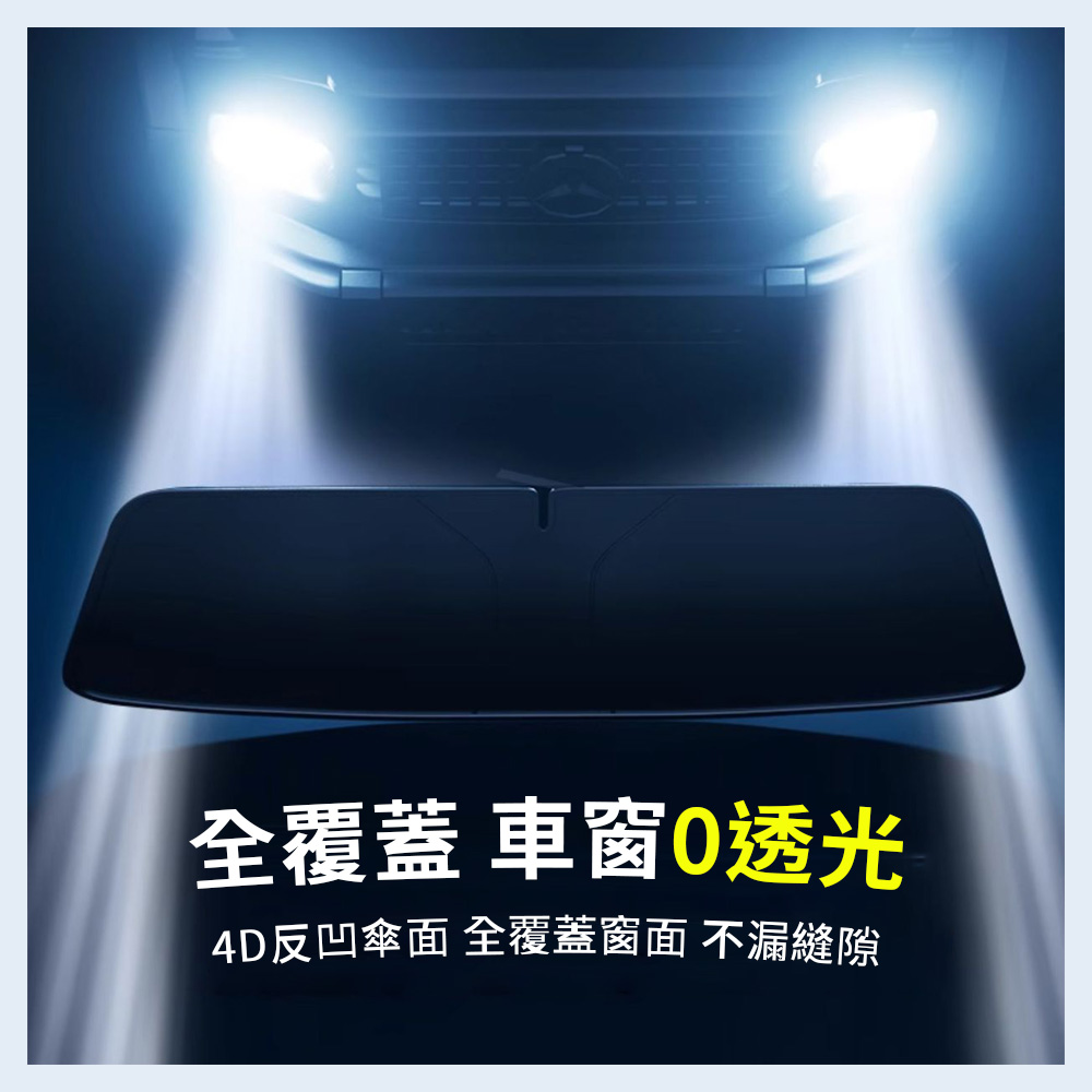 鐳射炫彩冰晶汽車防曬隔熱遮光簾(小款／大款) 車用窗簾 防曬簾 