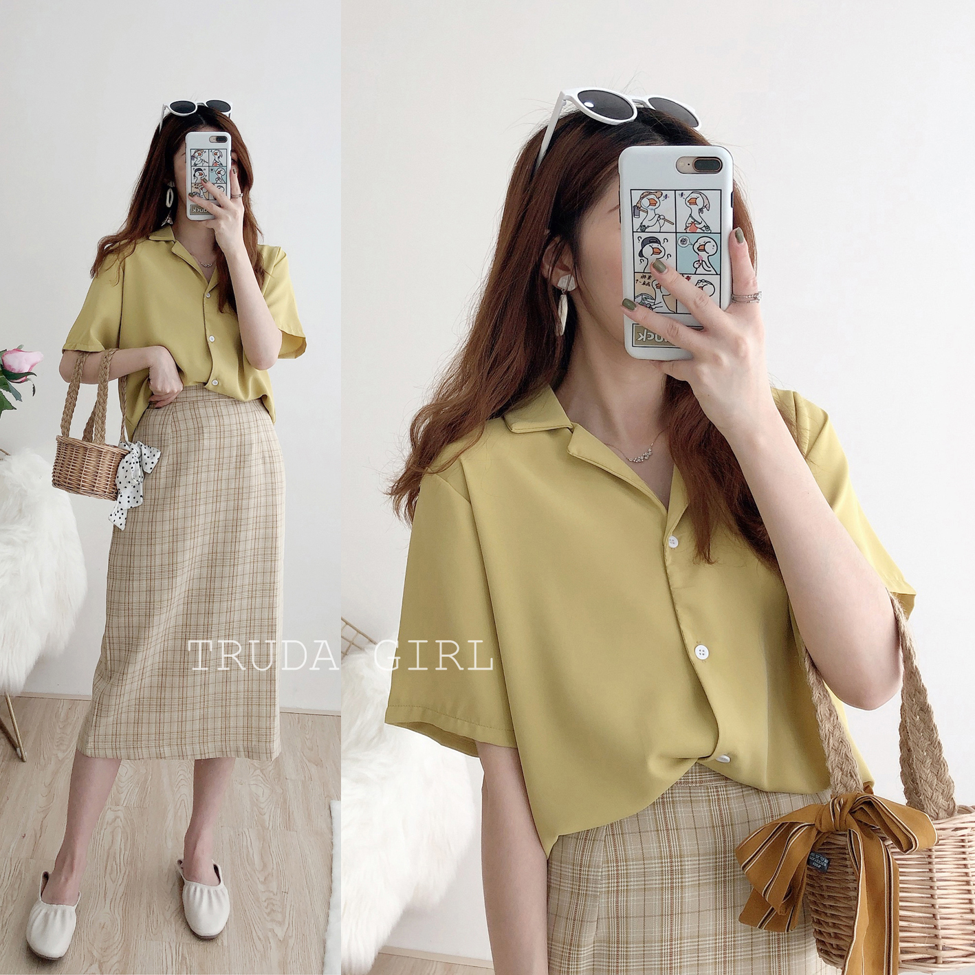 韓色系13色雪紡西裝領短袖襯衫 雪紡襯衫 雪紡上衣