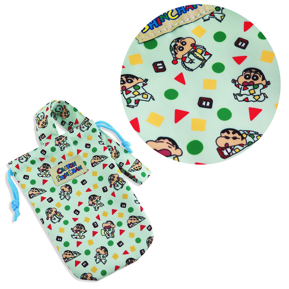 正版授權蠟筆小新 飲料提袋 杯套