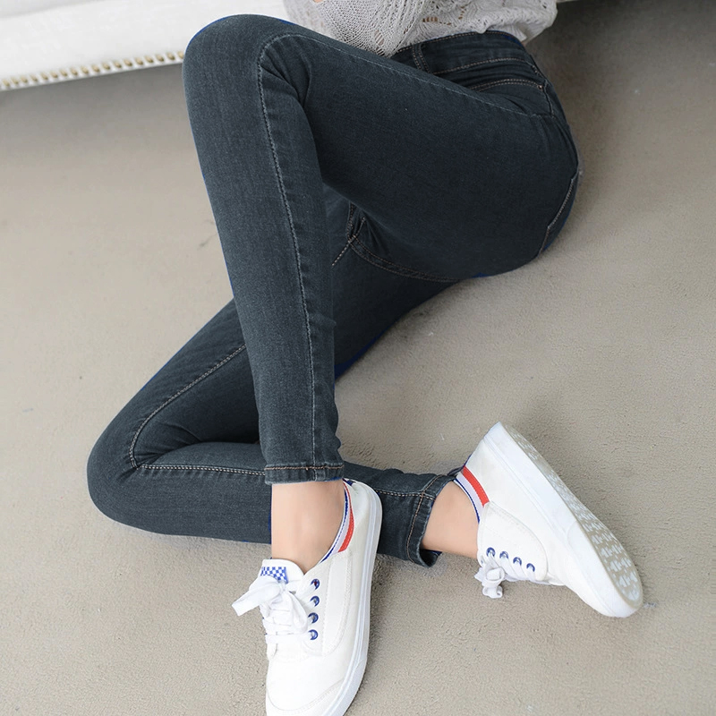 激瘦修身彈力緊身牛仔褲 4色黑/淺藍/藍黑/鐵灰 M-XXL