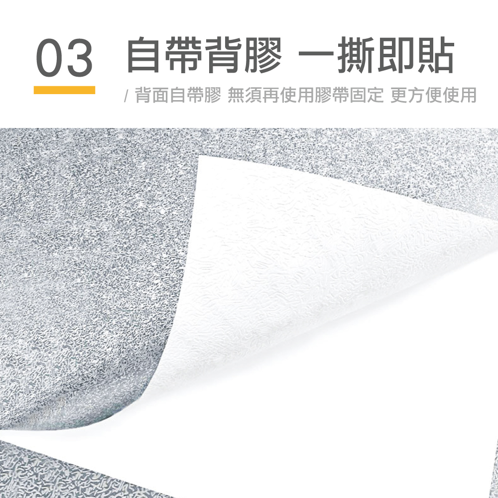 廚房油煙壁貼-銀色壓紋