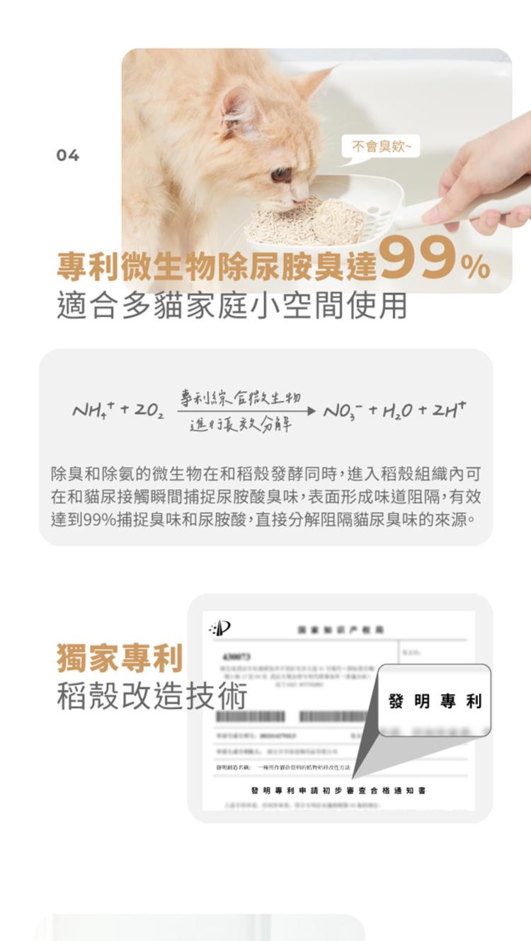 【澳洲LOGIN 洛格】強效除臭稻殼貓砂6L(2.5kg) 貓砂