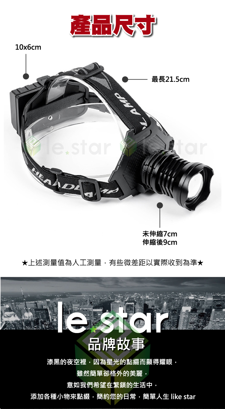 【Lestar】大功率 P70 LED 高亮級頭燈