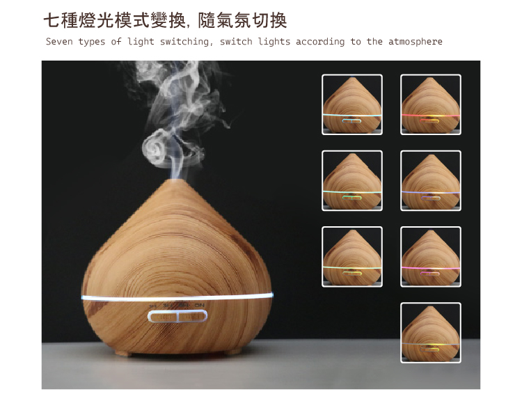 LM尖頭大容量香薰機 贈10ml精油