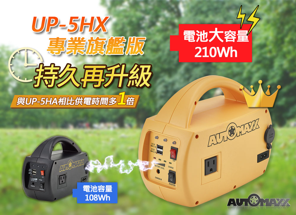 【AUTOMAXX】UP-5HX DC/AC專業級手提式行動電源旗艦版
