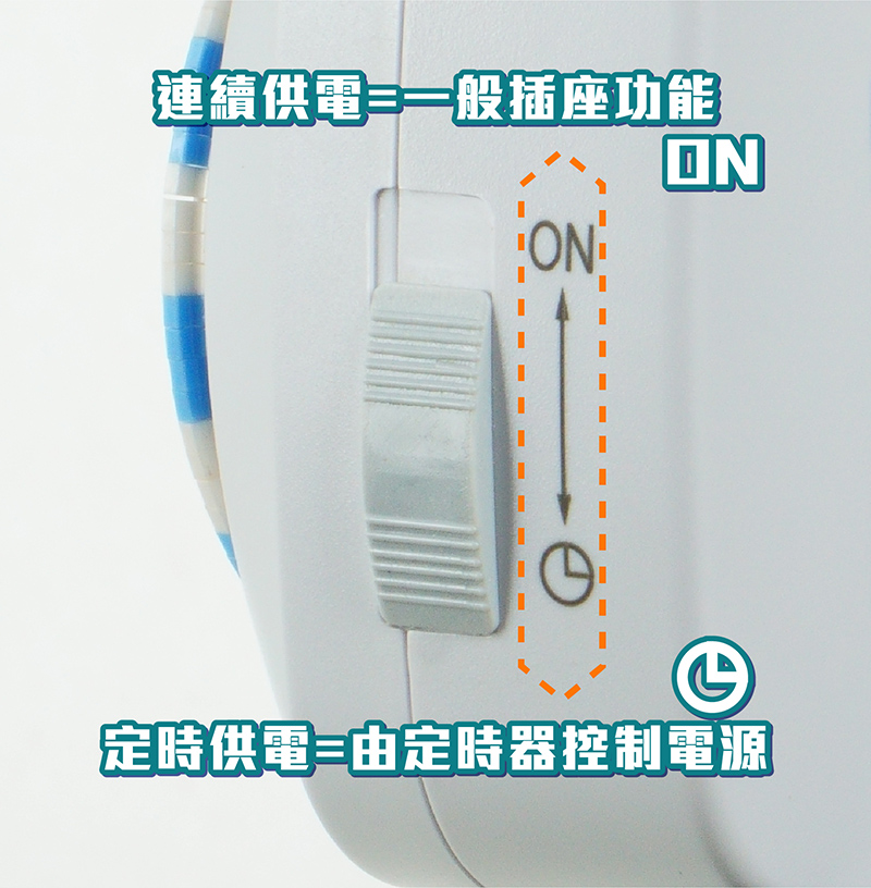 【太星電工】省電家族機械式定時器3P(雙插座) OTM306B