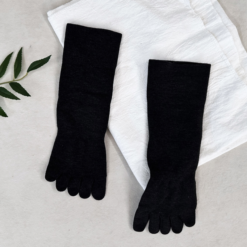 【凱美棉業】日本銀離子寬口五趾襪 除臭抗菌機能襪 無痕一體成型編織法