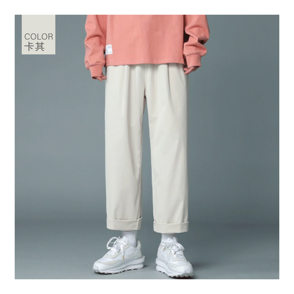       【NEW FORCE】日系寬版直筒小西褲-3色可選(長褲/西裝褲/