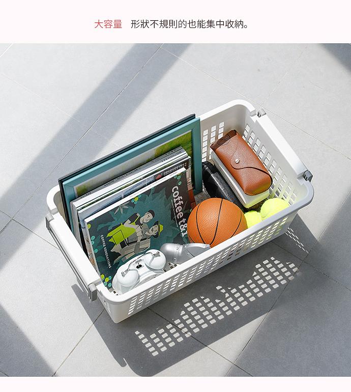       【SHIMOYAMA 日本霜山】移動式可層疊萬用收納/洗衣籃-3入