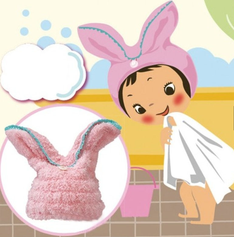 【日本 MARNA 】兒童造型吸水頭巾