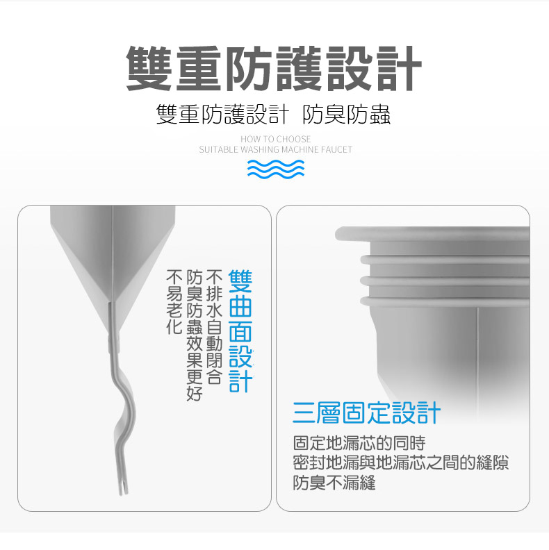 下水道不鏽鋼矽膠防臭地漏蓋