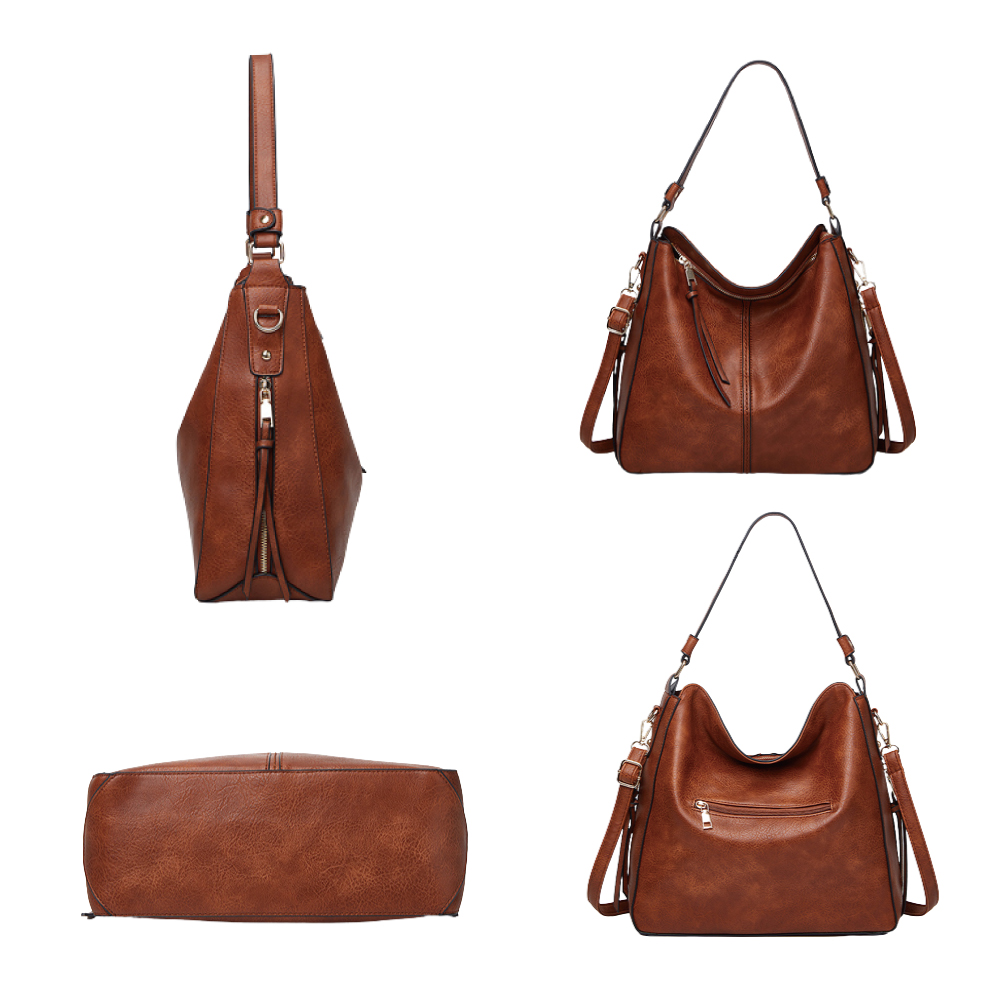 通勤大容量時尚多功能兩件組斜背包 肩背包 多色任選