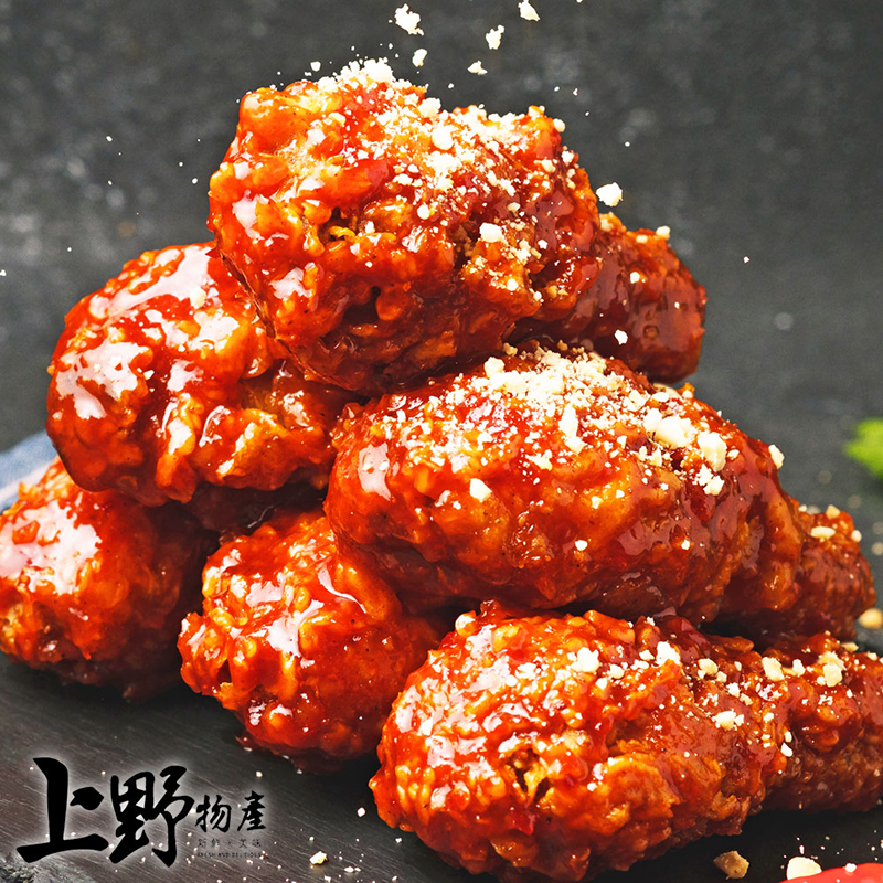       【上野物產】辣味韓式炸雞腿塊 x12包(250g±10%/包)