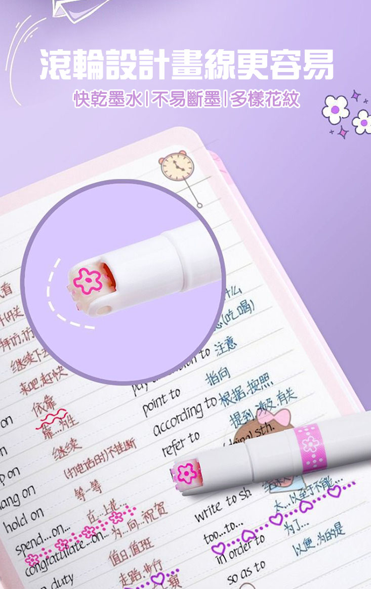 創意多彩果凍雙線輪廓筆8色/12色/24色/28色 彩色筆 原子筆 畫筆 塗鴉筆