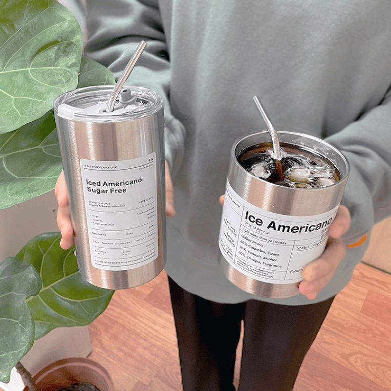 高品質304不鏽鋼隨行杯 (送吸管) 保冰杯 保冷杯 保溫杯 咖啡杯