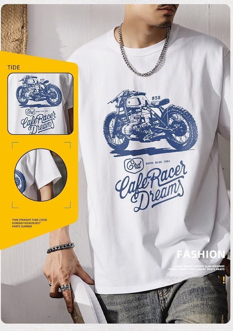 美式復古純棉男短袖T恤雅痞上衣