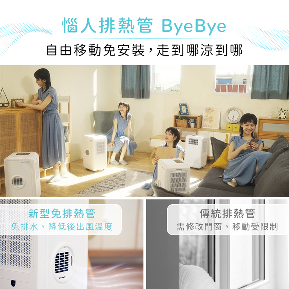 (冷暖超值組)【DIKE】移動式水冷氣+【PHILIPS飛利浦】迷你暖手寶電暖器