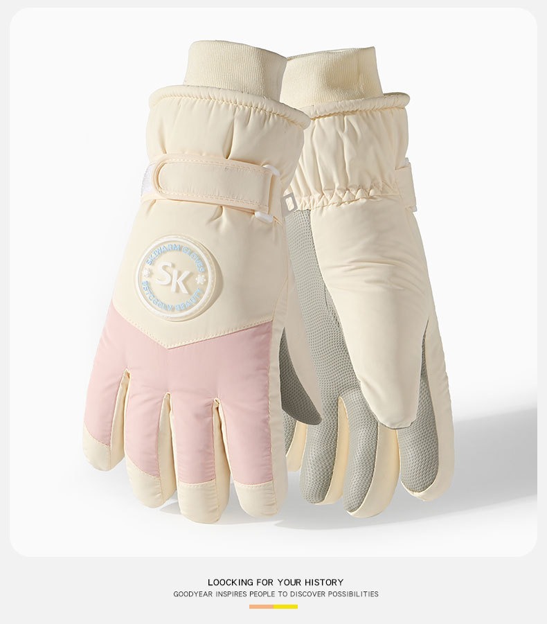 加厚馬卡龍保暖防寒手套 滑雪 冬天 騎車 防風 觸控 絨毛