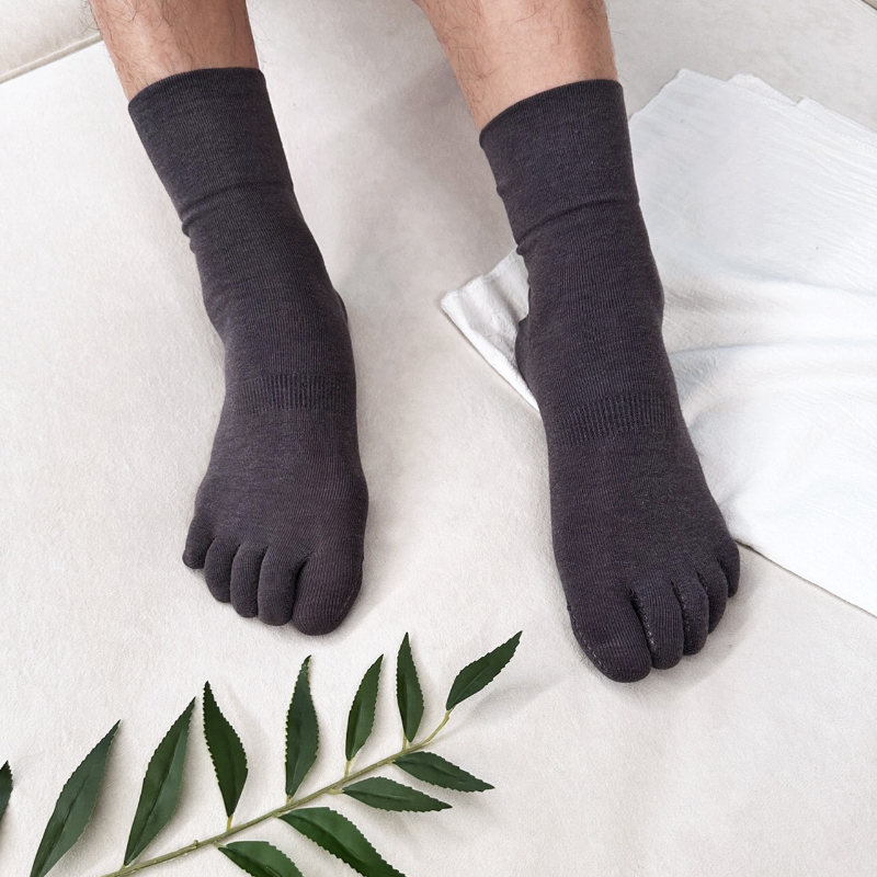 【凱美棉業】日本銀離子寬口五趾襪 除臭抗菌機能襪 無痕一體成型編織法