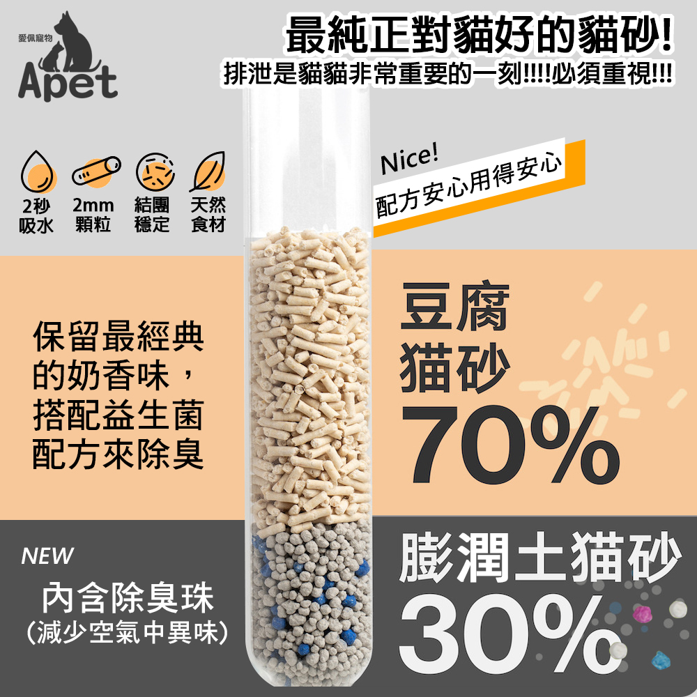 益生菌混合豆腐貓砂1.6kg 豆腐砂