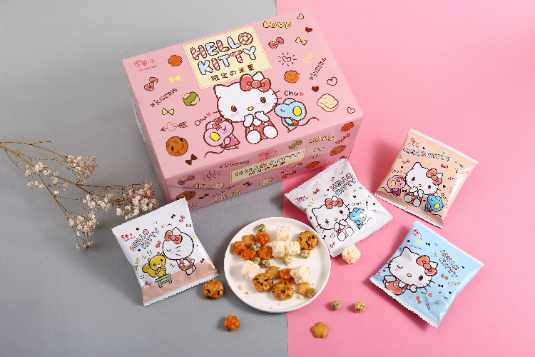 【翠菓子】Hello Kitty 綜合米菓禮盒✦ (15gX15包/盒)x2盒