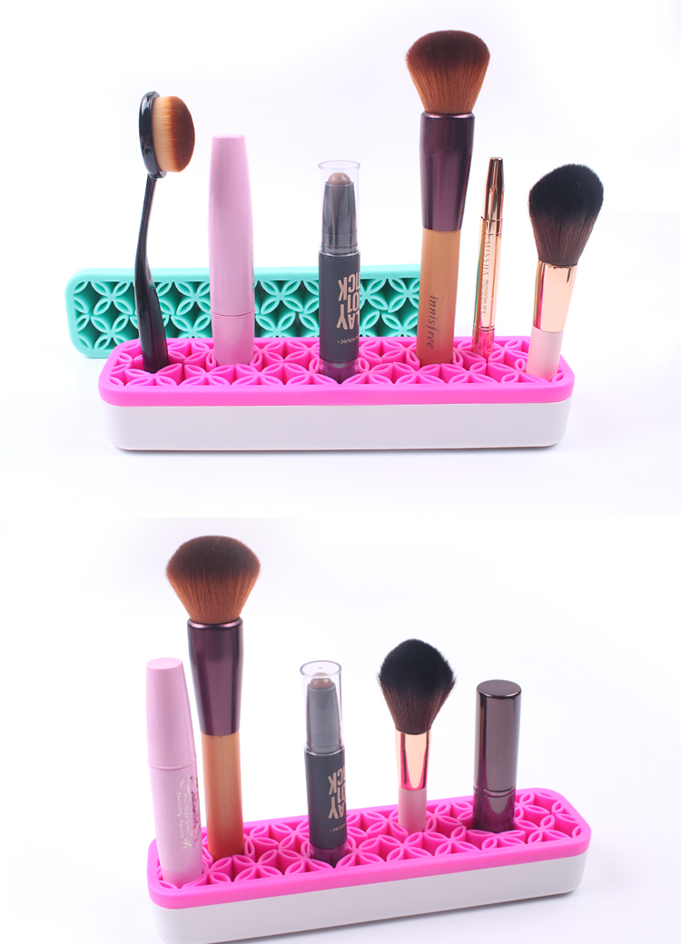 可拆卸化妝刷晾曬收納架 