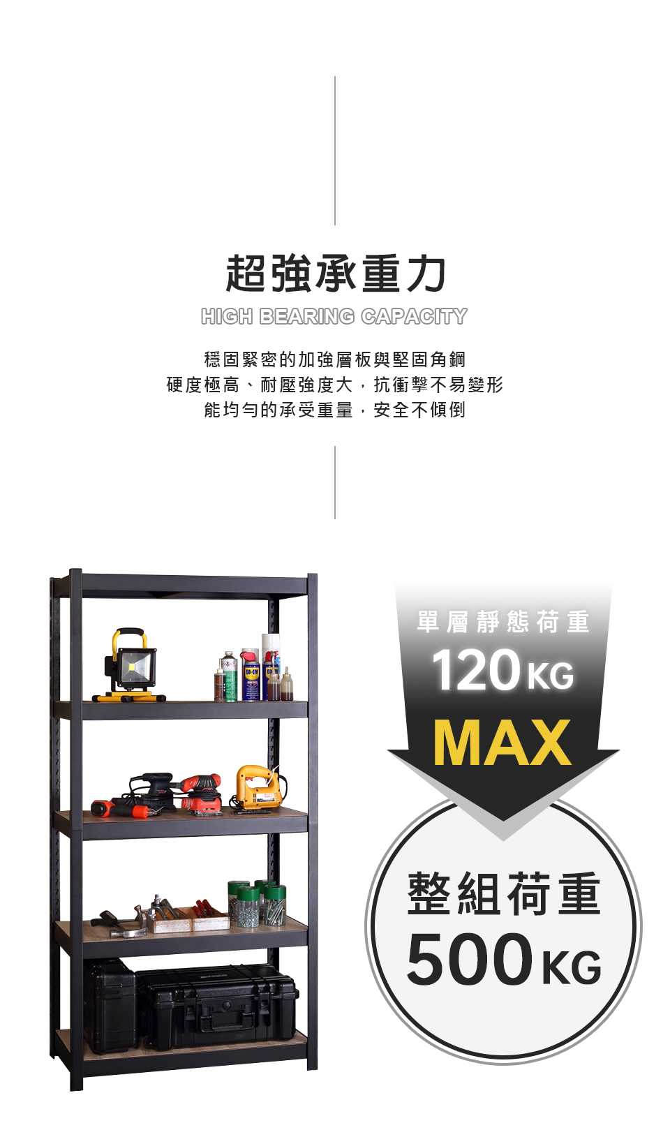 MIT超耐重木板隱藏式角鋼架