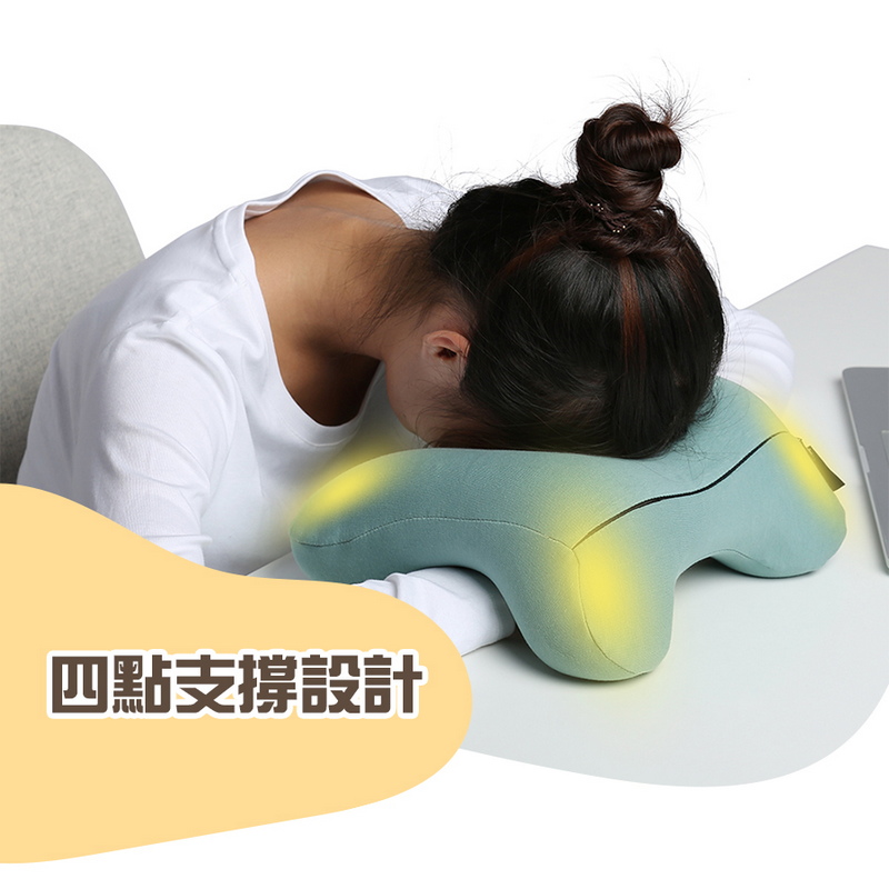 人體工學午睡枕 趴睡枕頭(贈收納袋) 