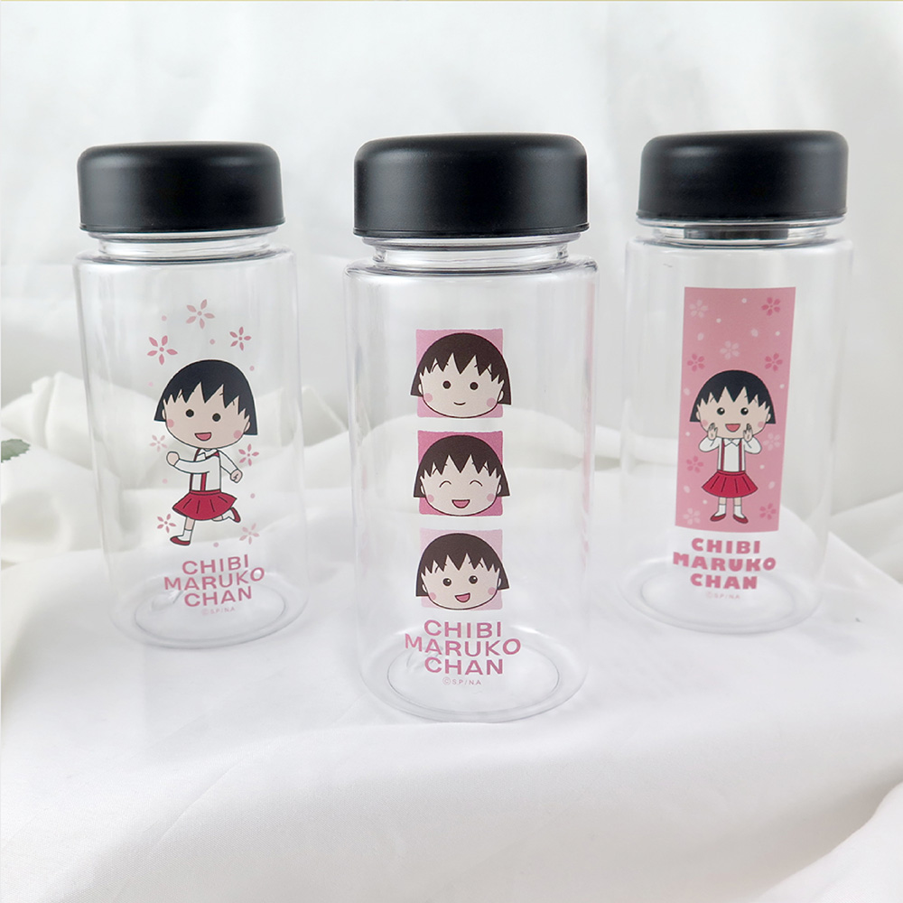 正版授權櫻桃小丸子 隨身冷水瓶 350ml