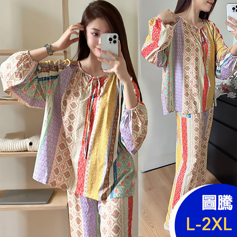 韓國專櫃長袖棉稠套裝 加厚家居服 輕奢小香風 (多款任選)