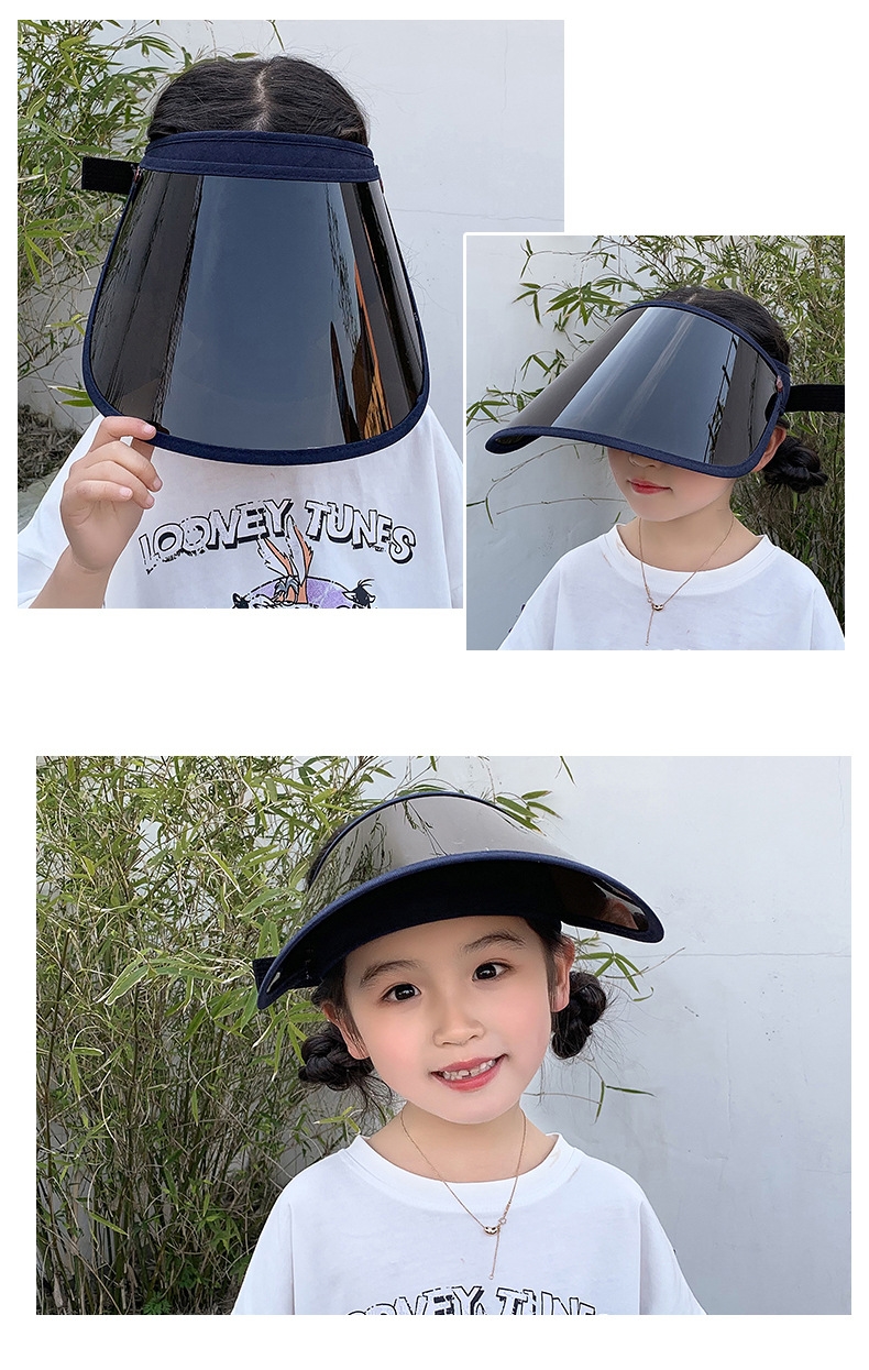兒童防飛沫面罩遮陽帽 面罩360度調節/防疫用品/防曬/隔離面罩/防護面罩