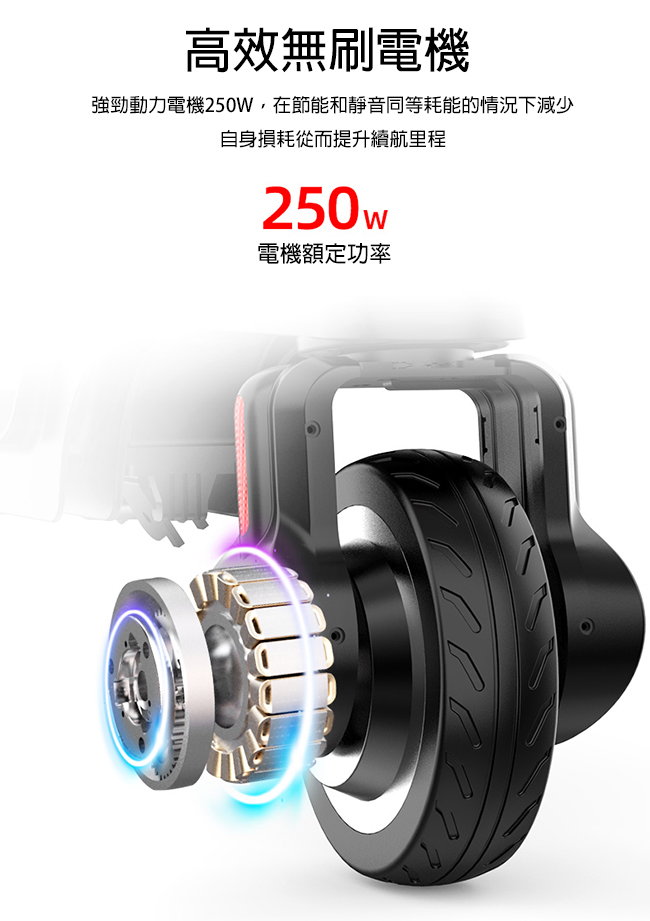 【FLYone】 X6 36V高動力升級版 雙避震迷你折疊式LED大燈電動滑板車