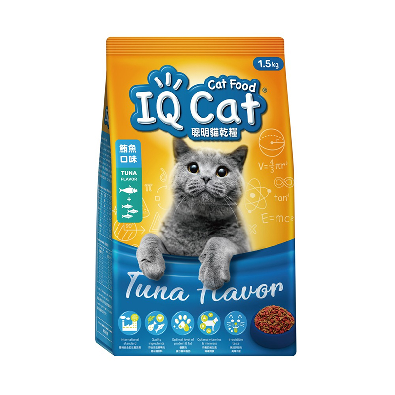 【IQ Cat】聰明乾貓糧/貓飼料 1.5kg